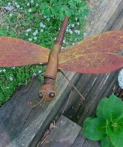 Red Carpet Studios Large Dragonfly Kinetic Garden Stake