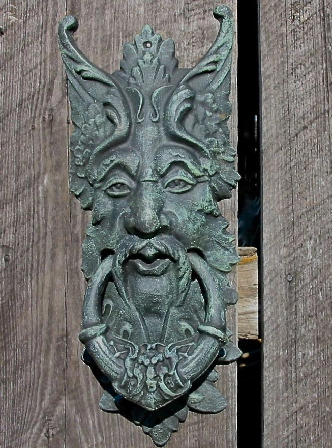 The Birdhouse Chick Green Man Cast Door Knocker-Gate Keeper Plaques, Stepping Stones & Wall Decor 3 The Birdhouse Chick Green Man Cast Door Knocker-Gate Keeper Plaques, Stepping Stones & Wall Decor