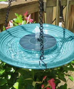 The Birdhouse Chick Hanging Bird Baths Solar Hanging Bird Bath 11 The Birdhouse Chick Hanging Bird Baths Solar Hanging Bird Bath