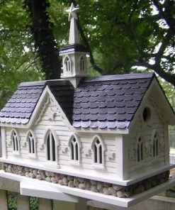 Home Bazaar Unique Birdhouses Star Barn Birdhouse-Dual Nest