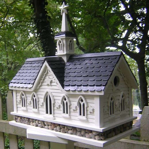 Home Bazaar Unique Birdhouses Star Barn Birdhouse-Dual Nest 3 Home Bazaar Unique Birdhouses Star Barn Birdhouse-Dual Nest