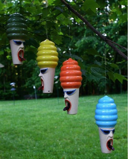 Birchstone Studios Hot Lips Hilda Stoneware Bird Feeder 3 Birchstone Studios Hot Lips Hilda Stoneware Bird Feeder