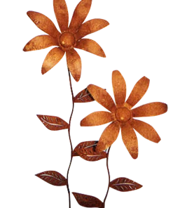 Iron Age Huge Hand Forged Daisies Statuary & Sculpture