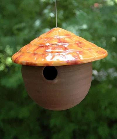 JJ Potts Ceramic Gourd Birdhouse 5 JJ Potts Ceramic Gourd Birdhouse