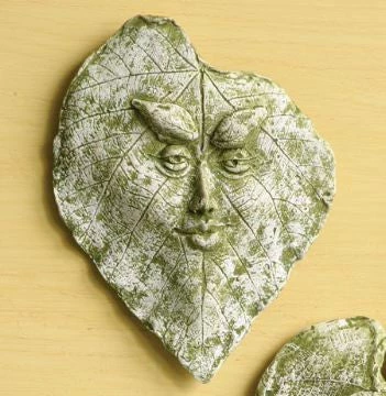 Ancient Graffiti Ceramic Leaf Spirits Plaque 4 Ancient Graffiti Ceramic Leaf Spirits Plaque