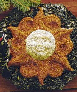 Pine Tree Farms Large Sun Face BirdSeed Wreath