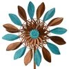 Red Carpet Studios Large Kinetic Double Leaves Spinner Garden Stakes & Whirligigs