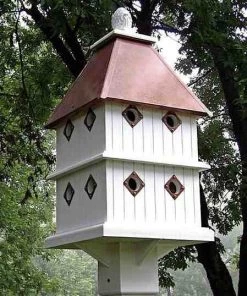 The Birdhouse Chick Dovecote Manor Birdhouse 8 Nest Vinyl Birdhouses