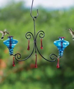 Parasol Hummingbird Feeders Mini-Blossom Chandelier Hummingbird Feeder
