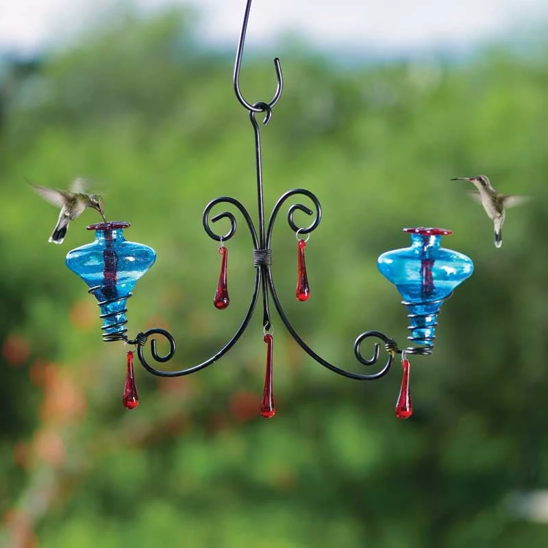 Parasol Hummingbird Feeders Mini-Blossom Chandelier Hummingbird Feeder 3 Parasol Hummingbird Feeders Mini-Blossom Chandelier Hummingbird Feeder