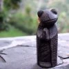 The Birdhouse Chick Namaste Frog Sculpture