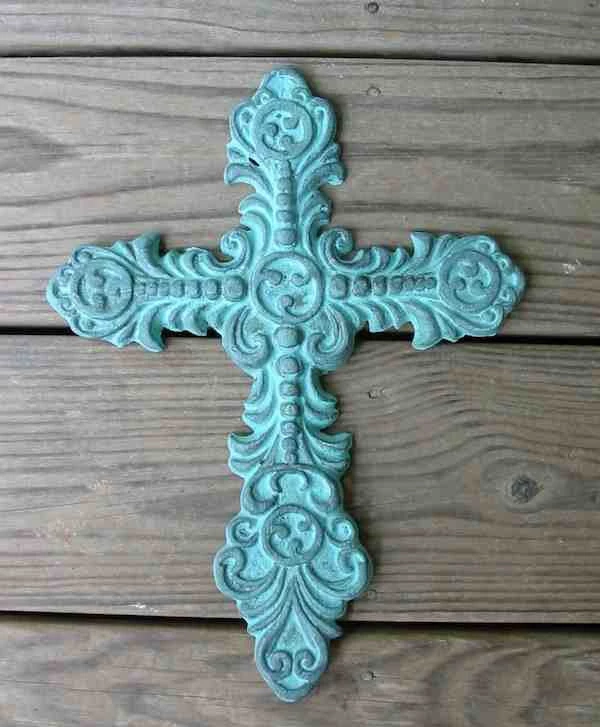 The Birdhouse Chick Cast Iron Cross Plaques, Stepping Stones & Wall Decor 3 The Birdhouse Chick Cast Iron Cross Plaques, Stepping Stones & Wall Decor