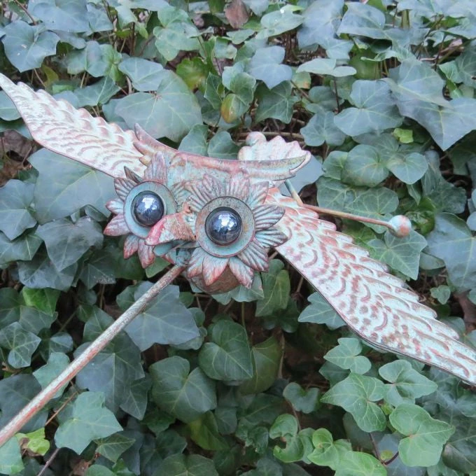Red Carpet Studios Garden Stakes & Whirligigs Floating Owl Kinetic Garden Stake 3 Red Carpet Studios Garden Stakes & Whirligigs Floating Owl Kinetic Garden Stake