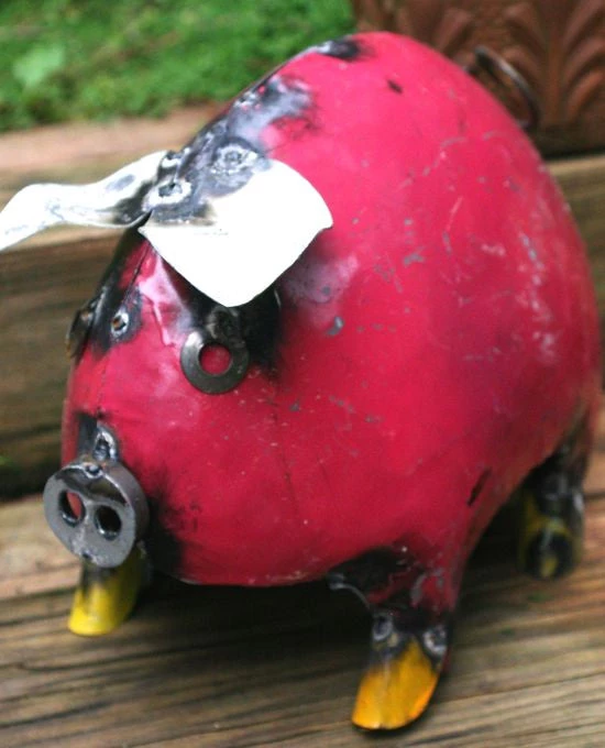 The Birdhouse Chick Large Pig Yard Art 4 The Birdhouse Chick Large Pig Yard Art