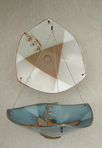 Anthony Stoneware Stoneware Hanging Bird Bath 10" Blue Or White 5 Anthony Stoneware Stoneware Hanging Bird Bath 10" Blue Or White