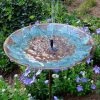The Birdhouse Chick Staked & Pedestal Bird Baths Brass Leaves Solar Bubbler Bird Bath 1 The Birdhouse Chick Staked & Pedestal Bird Baths Brass Leaves Solar Bubbler Bird Bath