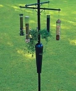 Liberty Pro Squirrel Stoppers Feeder Poles & Brackets Squirrel Stopper 8-Arm Bird Feeder Pole