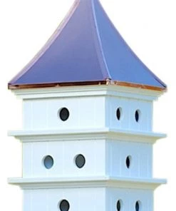 The Birdhouse Chick Copper Roof/Vinyl Purple Martin House 52x18
