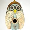 Songbird Essentials Unique Birdhouses Distressed Owl Birdhouse