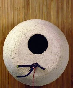 Amaranth Stoneware Mod Stoneware Birdhouse